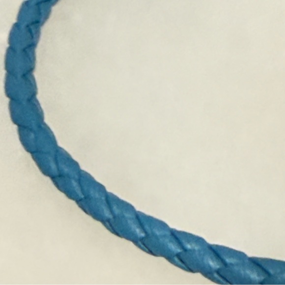 Pandora Turquoise Braided Bracelet with Silver Charm - Picture 4 of 4